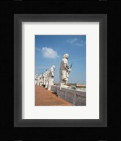 Rome Statues of Saints on San Pietro on Roof Fine Art Print