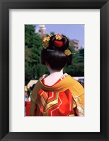 Rear view of a geisha, Jidai Matsuri Festival, Tokyo, Japan Fine Art Print