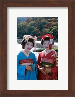 Geishas by a River Fine Art Print