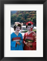 Geishas by a River Fine Art Print