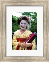 Smiling Japense Geisha Fine Art Print