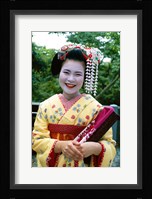 Smiling Japense Geisha Fine Art Print
