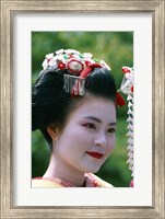 Japanese Geisha Close Up Fine Art Print