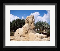 Alabaster Sphinx, Memphis, Egypt Framed Print