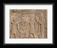 Ramses II in front of Amun and Sethi I, Luxor Temple, Aswan, Egypt Fine Art Print