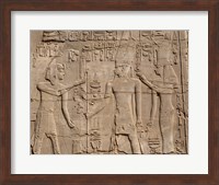 Ramses II in front of Amun and Sethi I, Luxor Temple, Aswan, Egypt Fine Art Print