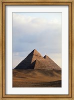 Pyramids on a landscape, Giza, Egypt Fine Art Print