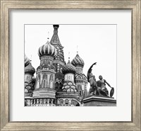 Monument of Minin and Pozharsky St. Basil's Cathedral Moscow Russia Fine Art Print