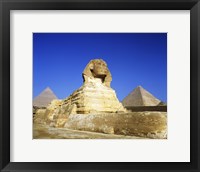 Great Sphinx and pyramids, Giza, Egypt Fine Art Print