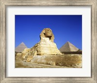 Great Sphinx and pyramids, Giza, Egypt Fine Art Print