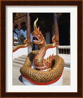 Snake Statue, Naga Temple, Chiang Mai Province, Thailand Fine Art Print