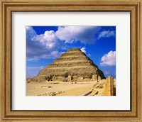 The Step Pyramid of Zoser, Saqqara, Egypt Fine Art Print