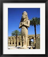 Ramses II Statue, Temples Of Karnak, Luxor, Egypt Fine Art Print