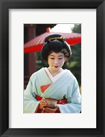 Young woman dressed as a Geisha, Japan Fine Art Print