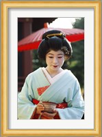 Young woman dressed as a Geisha, Japan Fine Art Print