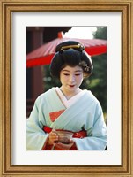 Young woman dressed as a Geisha, Japan Fine Art Print