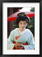 Young woman dressed as a Geisha, Japan Fine Art Print