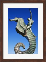 Sea horse statue, Puerto Vallarta, Mexico Fine Art Print