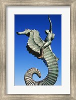 Sea horse statue, Puerto Vallarta, Mexico Fine Art Print