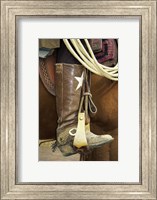 Cowboy riding a horse Fine Art Print