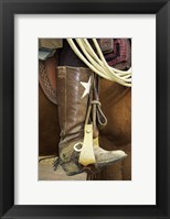 Cowboy riding a horse Fine Art Print