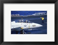 Grumman F-14 Tomcat Flight Deck USS Eisenhower Fine Art Print