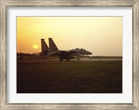 US AIR FORCE, F-15 EAGLE FIGHTER JET Fine Art Print