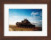 Solider in a military tank Fine Art Print