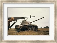 M-14 Rifle M60 Tank Fine Art Print