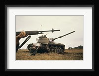 M-14 Rifle M60 Tank Fine Art Print