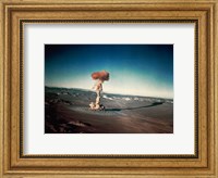 Atomic bomb testing in the desert Fine Art Print
