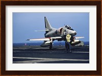 U.S. Navy McDonnell Douglas A-4 Skyhawk Jet Fighter Fine Art Print