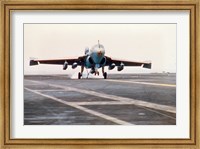 Plane taking off from the USS Enterprise aircraft carrier Fine Art Print