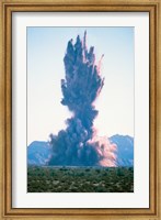 Explosion on land Fine Art Print