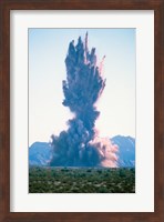 Explosion on land Fine Art Print