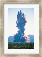 Explosion on land Fine Art Print