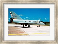 Side profile of a US Air Force airplane Fine Art Print