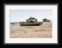 Kuwait: Two M-141 Abrams Main Battle Tanks Fine Art Print
