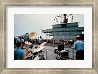 Persian Gulf: A Band Plays For the USS Blue Ridge Fine Art Print