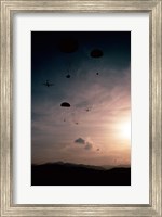 Supplies being dropped from C-141B Starlifters Fine Art Print