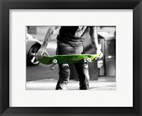 Green Skateboard Fine Art Print