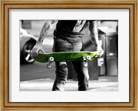 Green Skateboard Fine Art Print