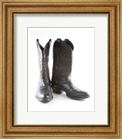Black Cowboy Boots Fine Art Print