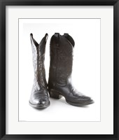 Black Cowboy Boots Fine Art Print