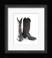 Black Cowboy Boots Fine Art Print