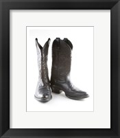 Black Cowboy Boots Fine Art Print