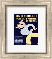 Halloween Roller Skating Carnival, WPA Poster,1936 Fine Art Print
