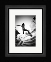 Skateboarding Black And White Fine Art Print