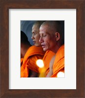 Buddhist Monk Meditation in Wat Khung Taphao Fine Art Print