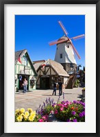 Windmill on Alisal Road, Solvang, Santa Barbara County, Central California, USA Fine Art Print